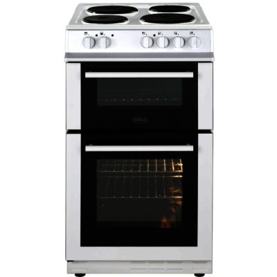 Belling FS50ET Twin Cavity 50cm Electric Cooker in White